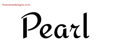 Calligraphic Stylish Name Tattoo Designs Pearl Download Free