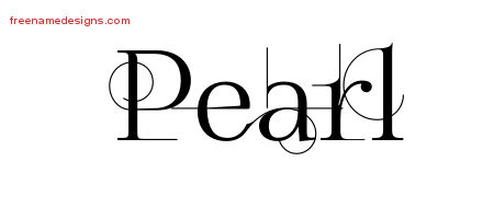 Decorated Name Tattoo Designs Pearl Free Decorated Name Tattoo Designs Pearl Free