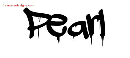 Graffiti Name Tattoo Designs Pearl Free Lettering