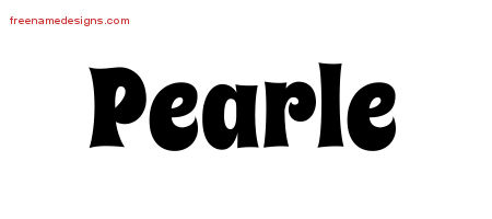 Groovy Name Tattoo Designs Pearle Free Lettering