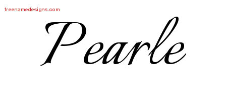 Calligraphic Name Tattoo Designs Pearle Download Free