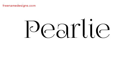 Vintage Name Tattoo Designs Pearlie Free Download