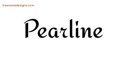 Calligraphic Stylish Name Tattoo Designs Pearline Download Free