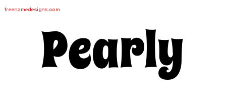 Groovy Name Tattoo Designs Pearly Free Lettering