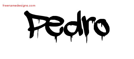 Graffiti Name Tattoo Designs Pedro Free