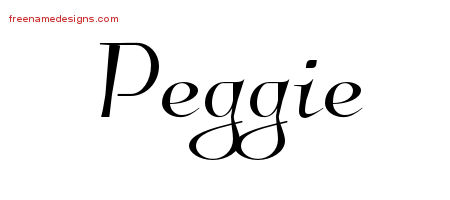 Elegant Name Tattoo Designs Peggie Free Graphic