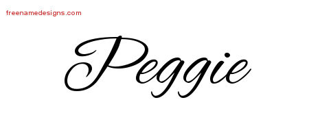 Cursive Name Tattoo Designs Peggie Download Free