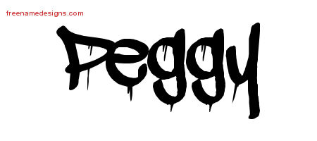 Graffiti Name Tattoo Designs Peggy Free Lettering
