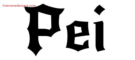 Gothic Name Tattoo Designs Pei Free Graphic