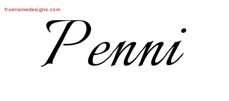 Calligraphic Name Tattoo Designs Penni Download Free