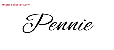 Cursive Name Tattoo Designs Pennie Download Free