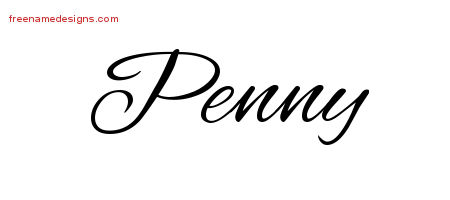 Cursive Name Tattoo Designs Penny Download Free