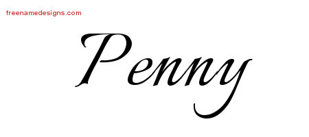 Calligraphic Name Tattoo Designs Penny Download Free