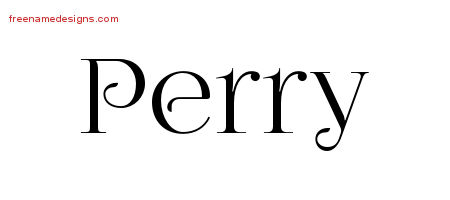 Vintage Name Tattoo Designs Perry Free Printout