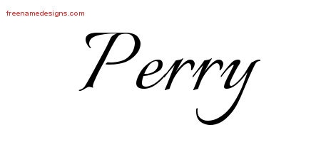 Calligraphic Name Tattoo Designs Perry Download Free