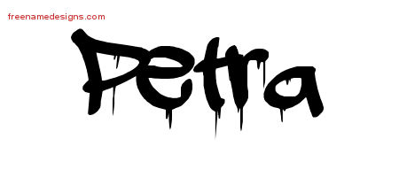 Graffiti Name Tattoo Designs Petra Free Lettering