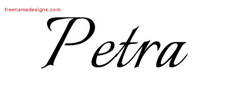 Calligraphic Name Tattoo Designs Petra Download Free