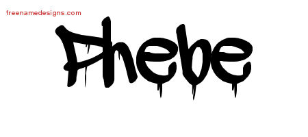 Graffiti Name Tattoo Designs Phebe Free Lettering