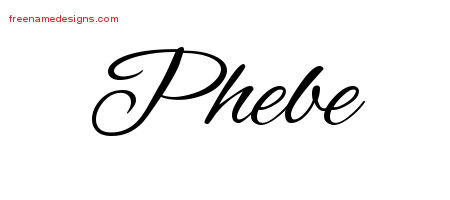 Cursive Name Tattoo Designs Phebe Download Free