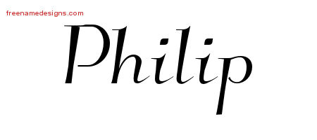 Elegant Name Tattoo Designs Philip Download Free