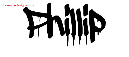 Graffiti Name Tattoo Designs Phillip Free
