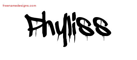 Graffiti Name Tattoo Designs Phyliss Free Lettering