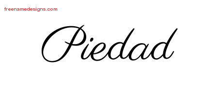 Classic Name Tattoo Designs Piedad Graphic Download
