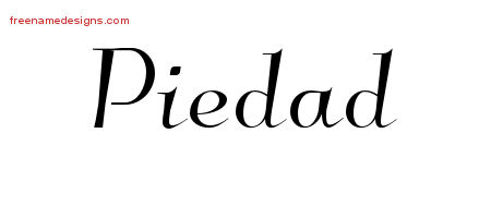 Elegant Name Tattoo Designs Piedad Free Graphic