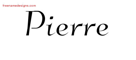 Elegant Name Tattoo Designs Pierre Download Free