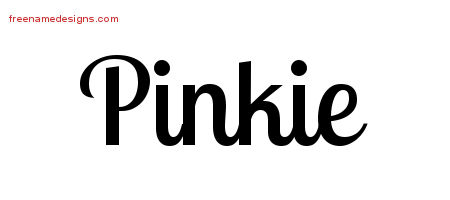 Handwritten Name Tattoo Designs Pinkie Free Download