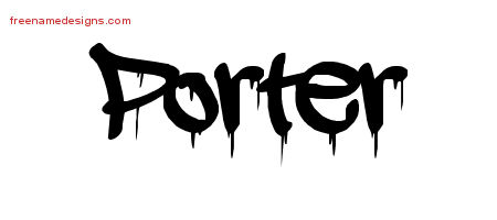 Graffiti Name Tattoo Designs Porter Free