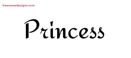 Calligraphic Stylish Name Tattoo Designs Princess Download Free