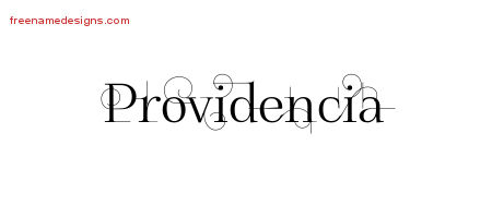 Decorated Name Tattoo Designs Providencia Free