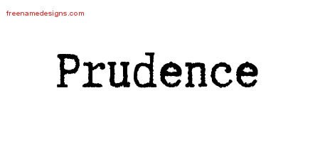 Typewriter Name Tattoo Designs Prudence Free Download