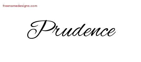 Cursive Name Tattoo Designs Prudence Download Free