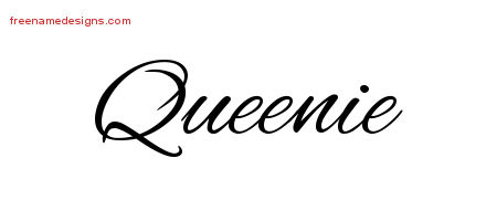 Cursive Name Tattoo Designs Queenie Download Free