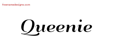Art Deco Name Tattoo Designs Queenie Printable