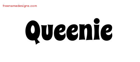 Groovy Name Tattoo Designs Queenie Free Lettering