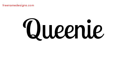 Handwritten Name Tattoo Designs Queenie Free Download