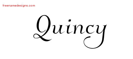 Elegant Name Tattoo Designs Quincy Download Free