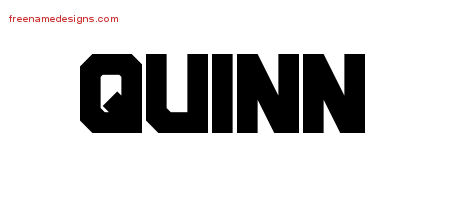 Titling Name Tattoo Designs Quinn Free Printout