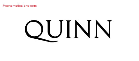 Regal Victorian Name Tattoo Designs Quinn Printable