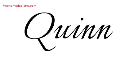 Calligraphic Name Tattoo Designs Quinn Download Free