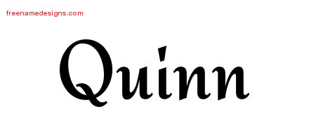 Calligraphic Stylish Name Tattoo Designs Quinn Download Free