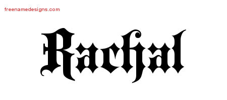 Old English Name Tattoo Designs Rachal Free
