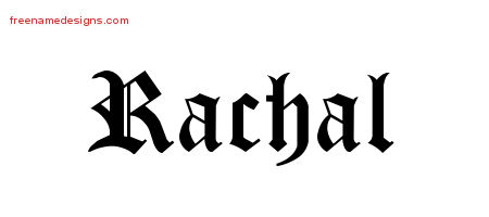 Blackletter Name Tattoo Designs Rachal Graphic Download