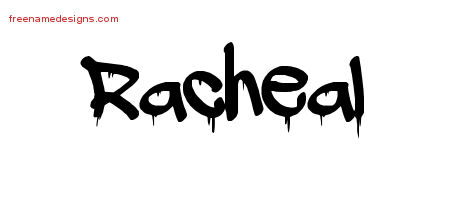 Graffiti Name Tattoo Designs Racheal Free Lettering