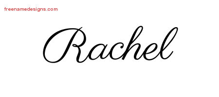 Classic Name Tattoo Designs Rachel Graphic Download