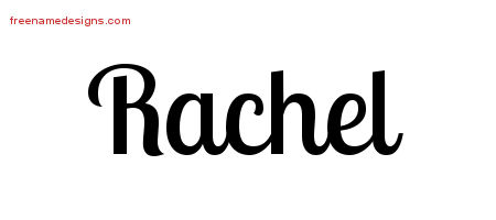 Handwritten Name Tattoo Designs Rachel Free Download