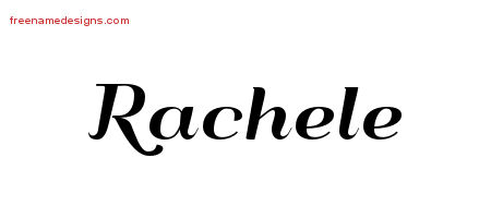 Art Deco Name Tattoo Designs Rachele Printable